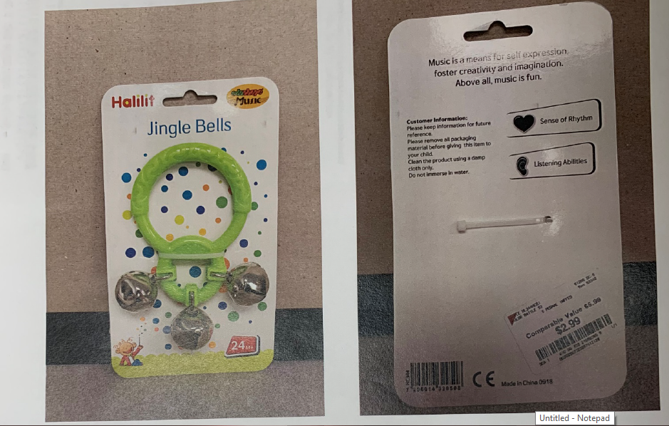 Halilit Jingle Bells toy